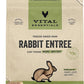 Vital Essentials Freeze Dried Raw Cat Food, Rabbit Mini Patties Entree, 8 oz