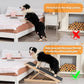 Dog Ramp for Bed, Pet Steps Stairs for Small and Large Dog Portable for Bed, Couch, Car, Height Adjustable, Anti-Slip Traction Mat, Support up to 210 lbs (Black, LENTH-55.1IN)