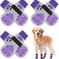 BEAUTYZOO Anti-Slip Dog Socks,Dog Shoes for Hot/Cold Pavement,Paw Protectors with Grips 3 Pairs for Puppy Small Medium Large Senior Old Dogs,Dog Socks to Prevent Licking and Hardwood Floor Protection