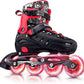Inline Skates for Kids and Adult, Adjustable Fun Illuminating Skates for Girls, Boys, Women and Men Outdoor and Indoor, Beginner
