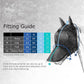 Harrison Howard CareMaster Horse Fly Mask Half Face with Ears Moonlight Silver Small Pony