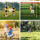 Soccer Agility Training Equipment: 6 Soccer Agility Poles, 20ft Agility Ladder, 10 Soccer Cones, 1 Jump Rope. Soccer Training Poles for Speed Training, Agility Training
