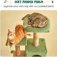 MWPO 63.8 Inches Green Cat Tree for Indoor Cats, Multi-Level Cat Tower with Sisal-Covered Scratching Posts, Padded Platform, Hammock, Dangling Toys, Stable Cat Condo Pet Play House