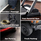 SEAL 6 x 10 Ft Premium Garage Floor Mat, Solid 2.8mm Thickened Black Commercial Grade Heavy Duty Parking Mat for Garage Floor, Golf Cart, Water/Stain Resistant Floor Runner (Embossed Diamond Plate)