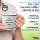 DISCOUNT PROMOS Custom Ceramic Campfire Coffee Mugs 13 oz. Set of 50, Personalized Bulk Pack - Perfect for Tea, Espresso, Cappuccino, Hot Cocoa - White