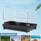GOZILLA Small Turtle Tank Kit(Tank+Lamp+Filter), Acrylic Turtle Starter Kit with Adjustable Lamp, Reptile Habitat and Terrarium with Multi-Functional Areas for Small Reptiles. (Black Kit)