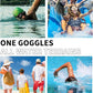 180°Panoramic Swim Goggles Adult, Ultra-Comfort Liquid Silicone Anti-Fog/UV Pool & Outdoor Women Men Youth
