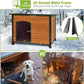 GUTINNEEN Dog House Insulated Outdoor Dog Kennel with Liner for Winter Large