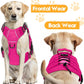 Heavy-Duty Tactical Dog Harness for Large Dogs, No Pull Adjustable Reflective Pet Vest with Molle System, K9 Military-Grade Control for Service Training, Outdoor & 10+ Breeds, Hot Pink, Large