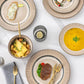 GBHOME Ceramic Dinnerware Sets, 18 Piece Embossed Elegant Stoneware Plates and Bowls Sets, Housewarming Wedding Gift | Dishwasher & Microwave Safe | Dishes Set Service for 8