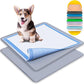 TidyFriend 2 Pack Dog Pee Pad Holder Tray Fits for 24” x 24” Wee Wee Pee Pads - Stable Grip, Raised Edges, Quick-Wipe Silicone Surface Dog Potty Tray Holder for Indoor Flooring Protection (Dark Grey)