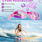Aegend 2 Pack Kids Goggles, Swimming Goggles for Kids Age 4-16 Boys and Girls Youth, Anti-Fog Waterproof Anti-UV Pool Goggles
