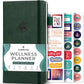 Clever Fox Wellness Planner - Weekly & Daily Health and Wellness Log, Food Journal & Meal Planner Diary for Calorie Counting, Notebook for Medical Condition Tracking – Pocket size (Forest Green)