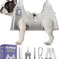Dog Grooming Hammock Harness for Dogs & Cats with Pet Nail Clipper Trimmer - Cat Hanger Sling for Trimming Clipping Nails- Dog Hammock Restraint Bag for Small Medium Large pet （ Grey M ）