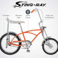 Schwinn Krate Classic Sting-Ray Bike, 20 Inch Bike for Kids or Adults, Steel Frame & Springer Fork, Fenders, Single Speed, Coaster Brake, Grey Ghost, Lemon Peeler, Coal, Grape, Orange or Apple