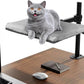 Cat Desk Bed - Perfect Cat Hammock for Your Desk Perch Adjustable Steel Frame Soft Fabric Removable Washable 16 inch Unique and Modern cat Furniture