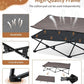 KingCamp Elevated Dog Bed for XL Dogs, Outdoor Raised Cooling Pet Cot Bed with Washable Breathable Mesh & No-Slip Feet Perfect for Camping, Backyard, Indoor Use (XL, Black)