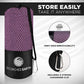 ScorchedEarth Microfiber Travel & Sports Towel Set - Quick Dry, Super Absorbent, Compact, Lightweight - for Camping, Backpacking, Hiking, Beach, Yoga, Swimming - Includes 2 Sizes + Carrying Bag & Clip