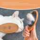 ClumsyPets Dog & Cat Ball Pin Slicker Grooming Brush with Bamboo Handle for Pets Massage Bath and Removes Mats Loose Fur Hairs
