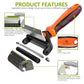 Spring Blossoms-2 in 1 Professional Grooming Rake for Cats & Dogs-Dematting Comb for Easy Mats & Tangles Removing,Pet Brush Safe No More Nasty Shedding and Flying Hair (Orange)