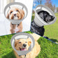 SAWMONG Soft Dog Cone for Small Dogs, Adjustable Pet Recovery Collar to Stop Licking, Comfy Elizabeth E-Collar for Dogs After Surgery Alternative (S,Grey)