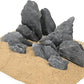 Natural Slate Stone Rocks 2 to 4 inch Aquariums Stone for Aquascaping,Terrariums,Reptile Enclosures,Paludariums, and Gardens-5lb