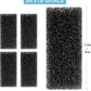 FEDOUR Submersible Aquarium Internal Filter, Filter with Water Pump for Fish Tank up to 35 Gallon (Sponge 4pcs for 8W)
