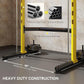 Soozier Squat Rack with Pull-Up Bar, Adjustable Power Rack with Barbell Bar, Multi-Functional Bench Press Rack for Home Gym Strength Training