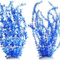 Hamiledyi Aquarium Plastic Plants Aquarium Decor Artificial Fish Tank Plants,Tall Fish Tank Decorations, Extra Large Aquarium Plant 23.6-inch Tall,2PCS（Blue）