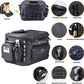 Motorcycle Dog Carrier, Portable Pet Carrier Pet Travel Bag Cat Carrier Bag for Harley Street Glide Road King Touring Trike Can Am with Luggage Rack Passenger Seat Load Capacity 20lb (Black)