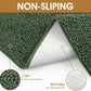 IM HOME Extra Large 60" x 36" Olive Dog Door Mats for Muddy Paws, Chenille Absorbent Dog Mat, Non Slip Heavy Mud Mat for Dogs, Soft Pet Bed Mat for Entryway, Mud Paws, Inside Floor