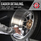 Adam's Polishes Rolling Wheel Detailing Stand - Wheel & Tire Car Detailing Roller for Cleaning, Ceramic Coating, Applying Tire Shine & Car Wheel Wash | Garage Accessory for Detailers