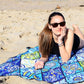 ECCOSOPHY Microfiber Beach Towel - Sand Free Towels are Quick Dry, Light Weight, Super Absorbent - Perfect Pool, Travel, Cruise, Camping Essentials - Oversized Extra Large for Adults 71x35 in
