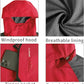 TEZO Mens Rain Jacket Waterproof with Hooded Hiking Coat Lightweight Windbreaker