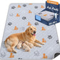 Washable Pee Pads for Dogs, 1 Pack Absorbent Reusable Training Dog Pads Pet Puppy Pads, Non-Slip Potty Pads for Whelping, Playpen, Crate, Bed, Orange, 65"x48"