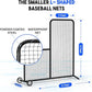 Yes4All Portable L-Screen Baseball 7x7ft with 2 Baseballs, Rubber Wheels - L Screen Baseball for Batting Cage, Protective Pitching Screen Net Double Layers, Carry Bag Included