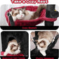 Gothic Cat Tree, Cat Tower for Large Cats with 2 Big Platforms, 2 Baskets, condo and Toys, 63" Cat Scratching Posts for Indoor Cats, Black and red GCT020BR