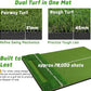 Dual-Turf 45/50MM Golf Hitting Mat, Built-in Ball Tray, Alignment Aid, Golf Mat Practice Outdoor & Indoor, Driving Chipping Putting in Backyard Garage Basement, Gift for Men Dad Golfer