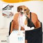 Car Seat Booster for Dog: High-Support Memory Foam Pet Car Seat for Small/Medium Dogs Under 35lbs with Elevated Cushion,Pockets - Detachable Washable Puppy Travel Bed for Driving(Black/Brown)