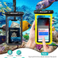 Hiearcool Waterproof Phone Pouch,Waterproof Cell Phone Dry Bag for iPhone,Universal Waterproof Case Beach Essentials for Vacation Kayak Cruise Accessories Must Haves-Black&Yellow-2Pack