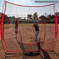 PowerNet Baseball Softball Practice Net 7x7 with Baseball Accessories for Practice Pitching, Batting & Fielding, Ball Caddy, Weighted Baseballs, Tee