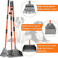 TNELTUEB Scooper Adjustable Long Handle Metal Tray Rake and Spade Poop Scooper for Dogs Pack Poop Scoop Pet Waste Removal Poop Scoop for Large Dogs and Pets Great for Lawns Grass Gravel