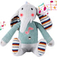 Lumio Musical Stuffed Animal Plush Toy with Lights & Sounds - Cute Interactive Toy for Newborns, and 3 6 12 to 48 Months (Elephant)