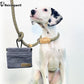 Dog Treat Pouch, Small Cotton Pocket Sized Training Holder, Hand Free Walking Fanny Bag with Carabiner, Self-Closing Pet Feed Snack Reward, Behavior Aids for Puppy Travel or Outdoor (Grey)