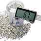 TWINKLING High Luster Crushed Glass Glitter, Broken Glass, Fire Glass Gems Chips for Fire Pit, DIY Resin Art, Epoxy Crafts, Geode Painting, Aquarium Decoration, 6-9mm(370g/13oz.) (Silver)