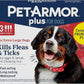 PetArmor Plus Flea and Tick Prevention for Dogs, Dog Flea and Tick Treatment, 3 Doses, Waterproof Topical, Fast Acting, X-Large Dogs (89-132 lbs)