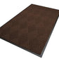 WaterHog Diamond | Commercial-Grade Entrance Mat with Rubber Border – Indoor/Outdoor, Quick Drying, Stain Resistant Door Mat (Dark Brown, 4' x 10')