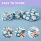 Lesure Large Cat Tunnel Bed - Cute Donut Bed for Indoor Cats with Washable Circle Cushion, Round Pet Peekaboo Cave Toy for Multi Kitten/Puppy/Rabbit, Large Blue