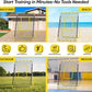 Adjustable Volleyball Rebounder Net Equipment 7x4 FT with Volleyball Practice for Adult Backyard Indoor Outdoor Training
