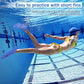 Gintenco Swim Fins, Kids Swim Training Fins for Lap Swimming, Travel Size Flippers with Mesh Bag, Silicone Swimming Fins for Kids Teens Adults Women Men